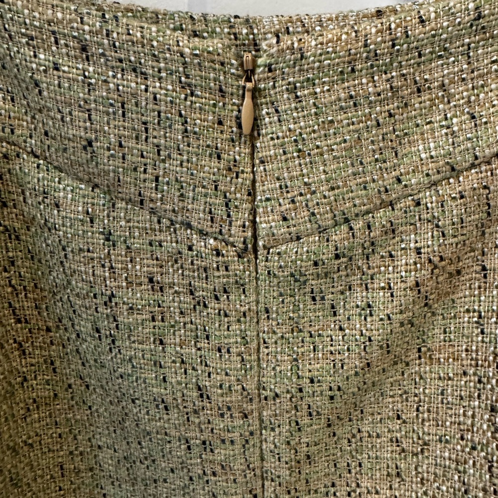 Liz Claiborne Green and Beige Woven Fabric - Picture 5 of 8